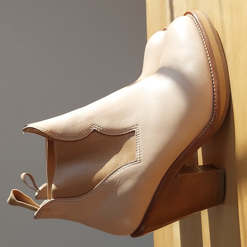 Acne Star Beige Leather Boots